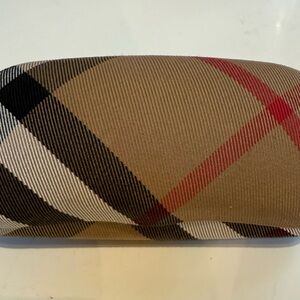 Burberry Nova Check Hard Shell Case Eyeglasses Sunglasses Accessory Tan Black